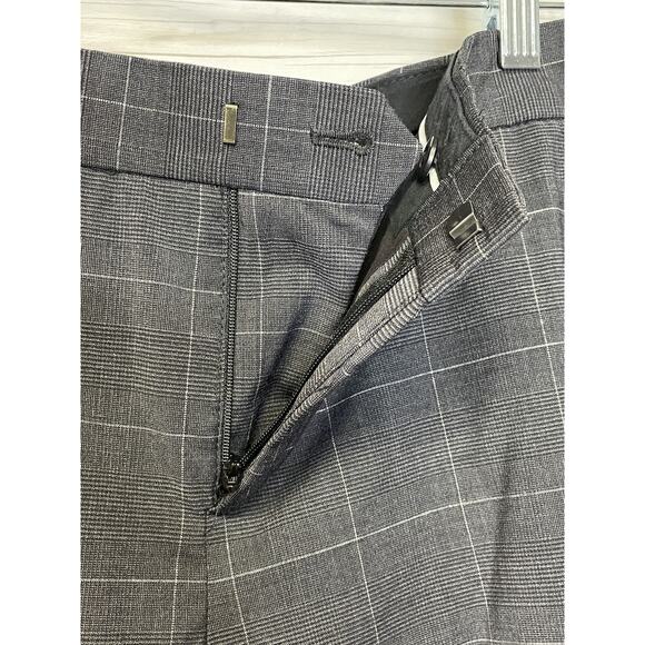 Banana Republic Pants Womens 4 Ryan Lurex Windowpane Wool Blend Office Workwear - Picture 4 of 13